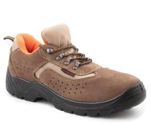 Półbuty Max-Popular zamsz brązowy S1-P SRC