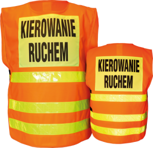 Kamizelka ostrzegawcza KIEROWANIE RUCHEM