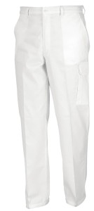 Spodnie robocze malarskie białe 8630