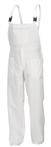 Spodne ogrodniczki malarskie białe 8635