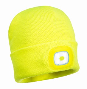 Czapka z dwiema lampkami LED B028