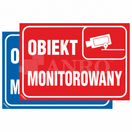 Tabliczka "OBIEKT MONITOROWANY"